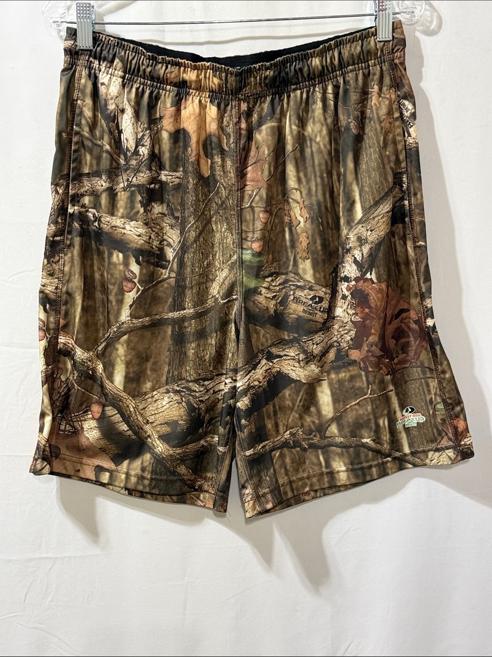 Mossy Oak Men's Camouflage Athletic Shorts - Brown Green